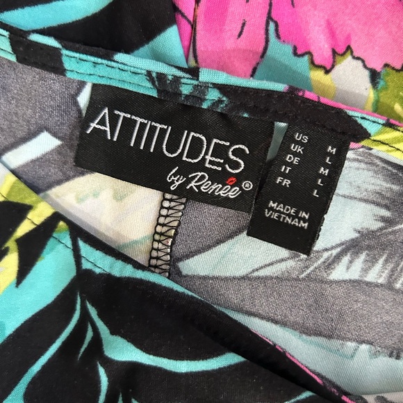 Tropical print maxi dress size medium - Picture 6 of 7